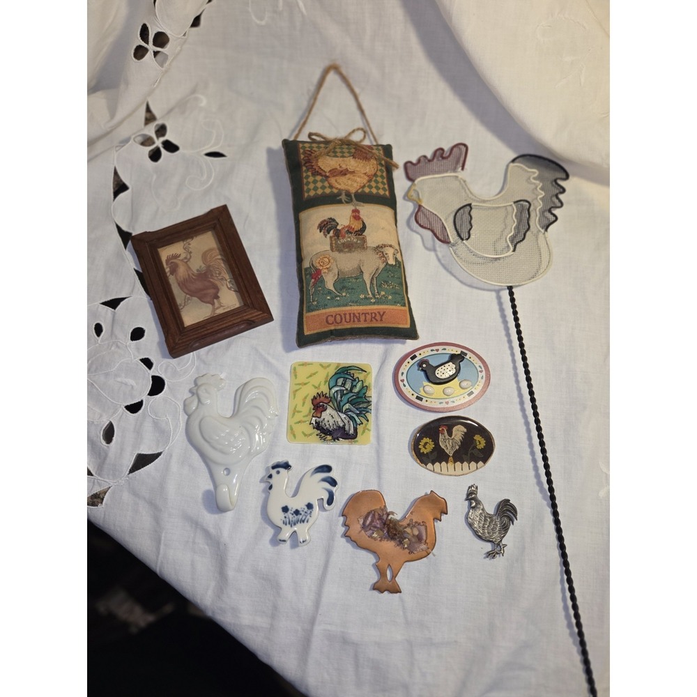 Vintage Rooster Lot - Magnets